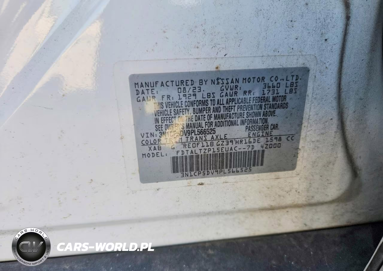 2023 Nissan Kicks Sr VIN:3N1CP5DV9PL566525 - 13