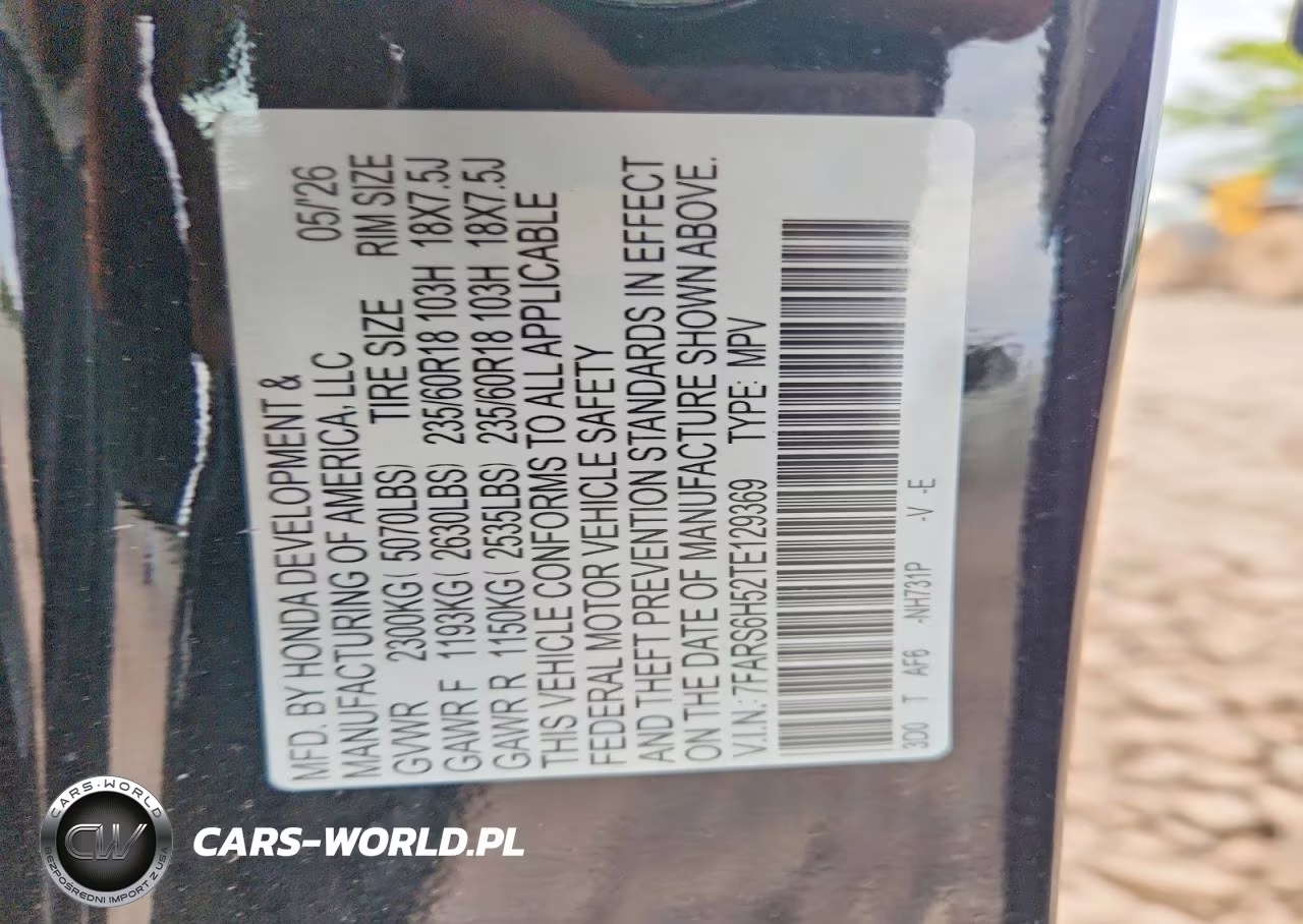2026 Honda Cr-V Sport VIN:7FARS6H52TE129369 - 12