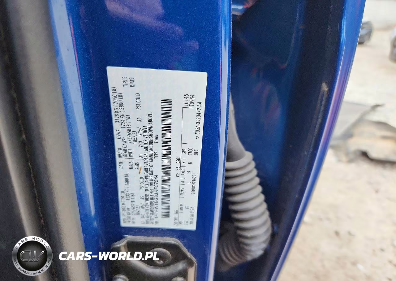 2018 Ford F150 Supercrew VIN:1FTFW1EG3JKF57544 - 12