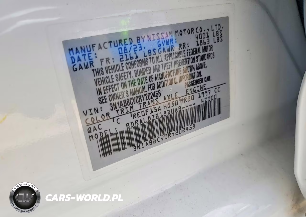 2024 Nissan Sentra Sv VIN:3N1AB8CV0RY202458 - 12
