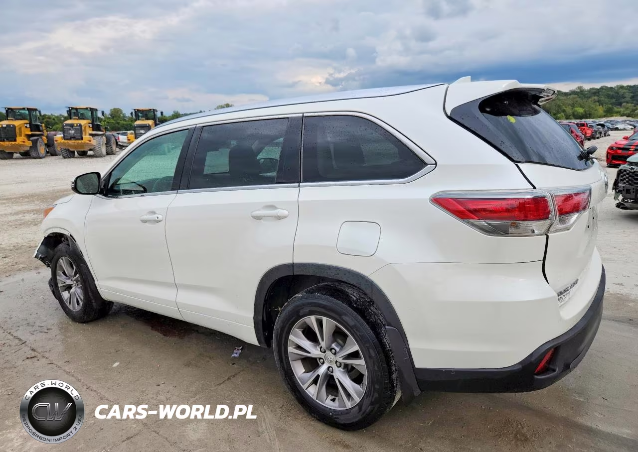 2015 Toyota Highlander Xle VIN:5TDJKRFH2FS082500 - 2
