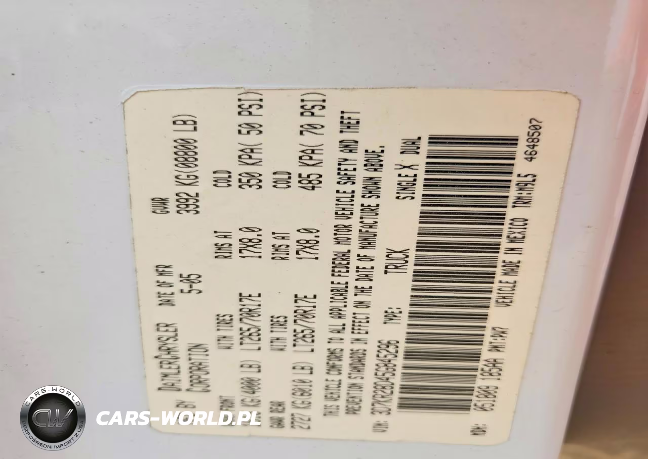 2005 Dodge Ram 2500 St VIN:3D7KR28D45G845296 - 12