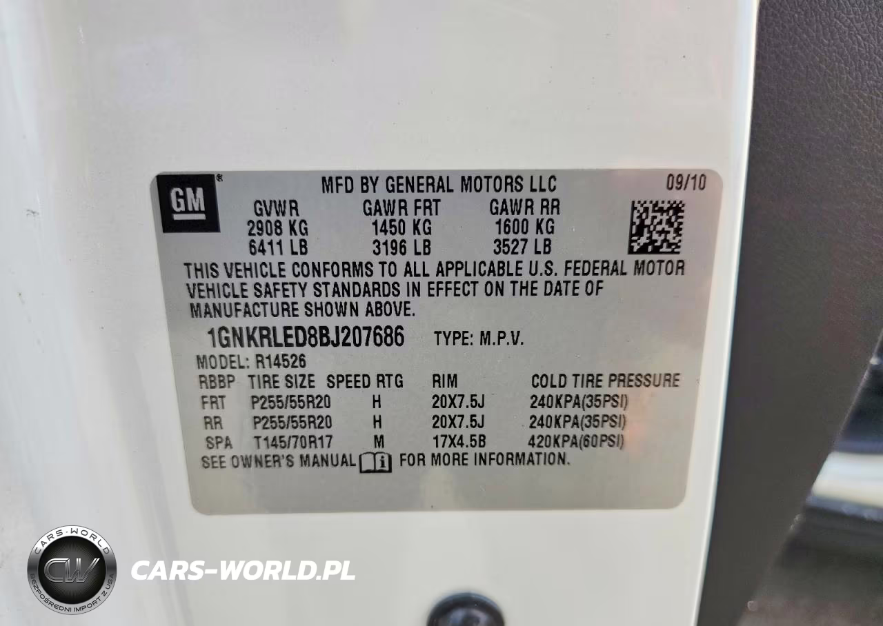 2011 Chevrolet Traverse Ltz VIN:1GNKRLED8BJ207686 - 13