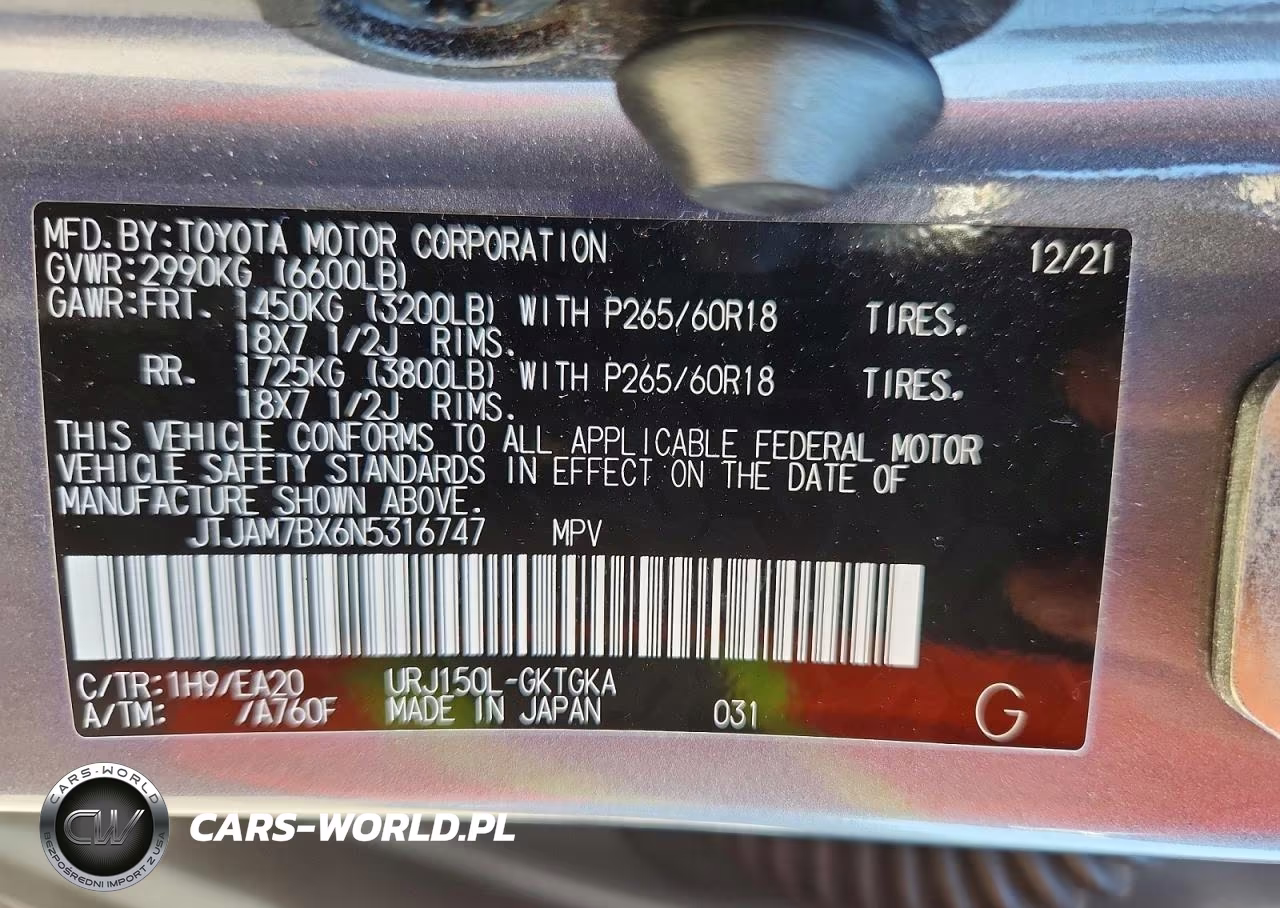 2022 Lexus Gx 460 VIN:JTJAM7BX6N5316747 - 13