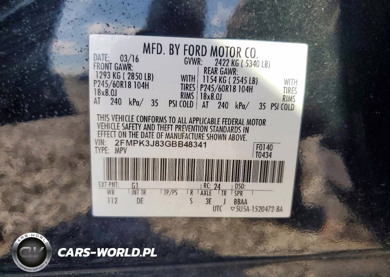 2016 Ford Edge Sel VIN:2FMPK3J83GBB48341 - 13
