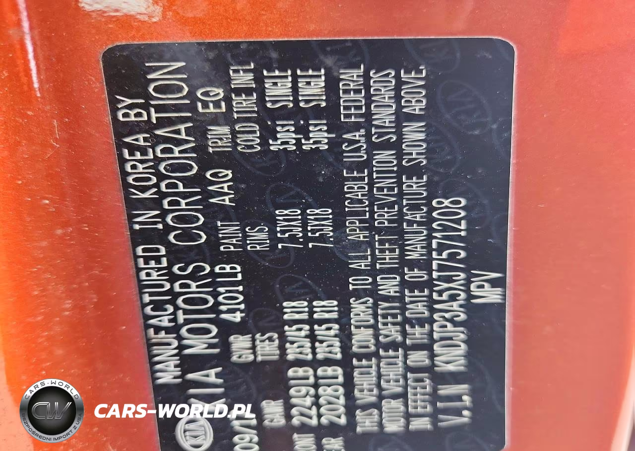 2018 Kia Soul + VIN:KNDJP3A5XJ7571208 - 12