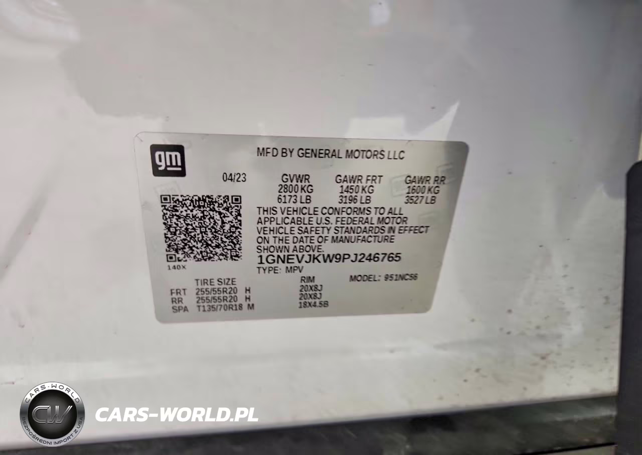2023 Chevrolet Traverse Rs VIN:1GNEVJKW9PJ246765 - 13