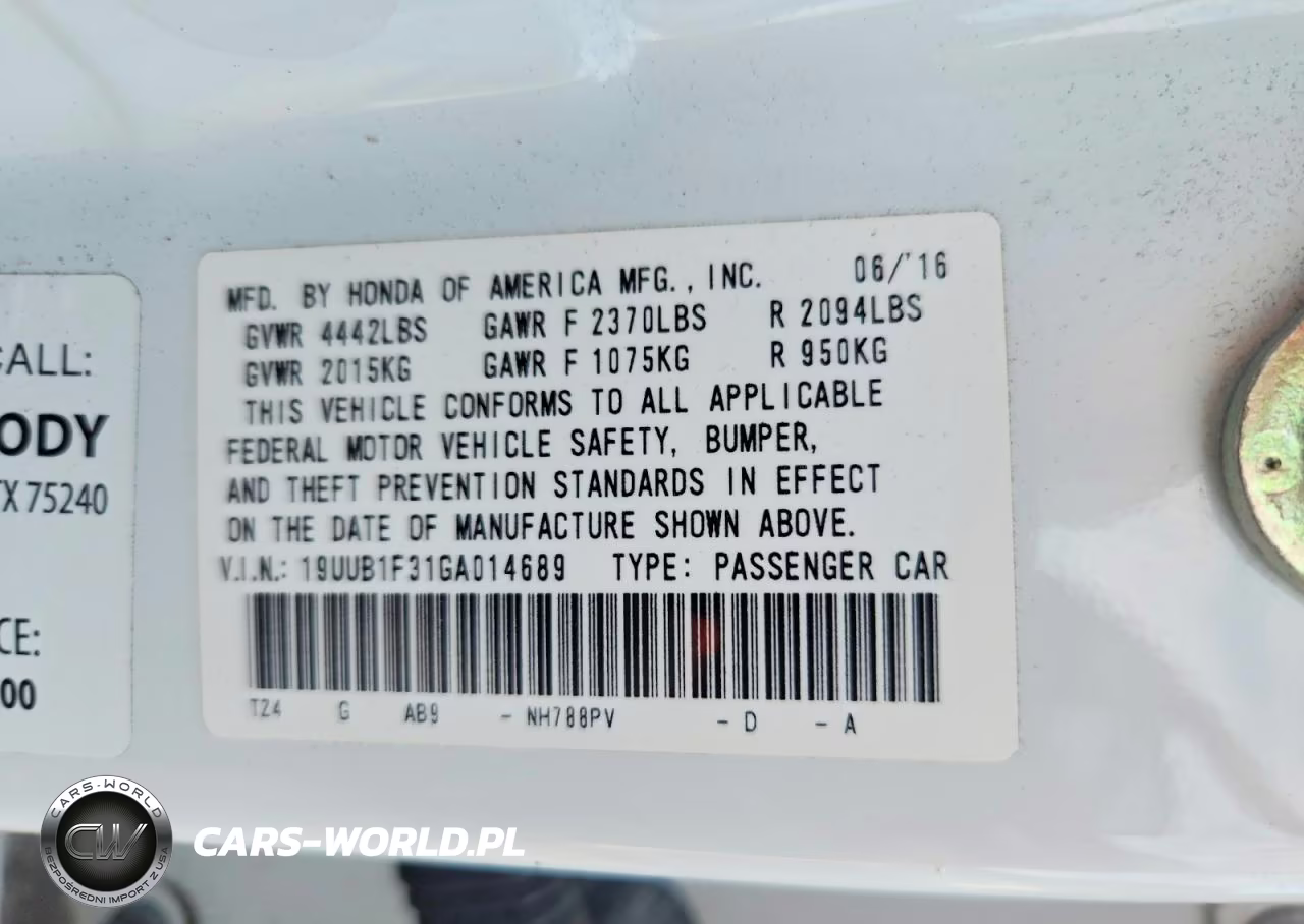 2016 Acura Tlx VIN:19UUB1F31GA014689 - 12