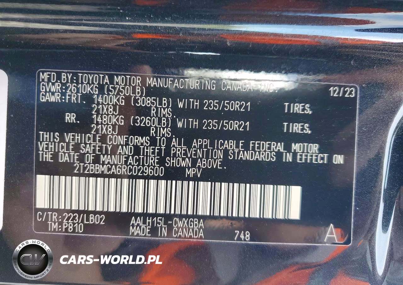 2024 Lexus Rx 350H Premium+ VIN:2T2BBMCA6RC029600 - 13