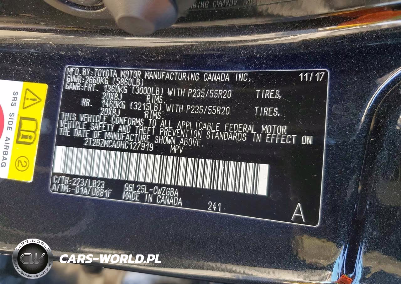 2017 Lexus Rx 350 Base VIN:2T2BZMCA0HC127919 - 13