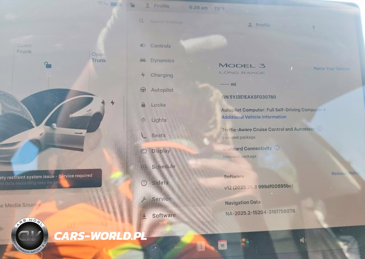 2025 Tesla Model 3 VIN:5YJ3E1EAXSF030780 - 9