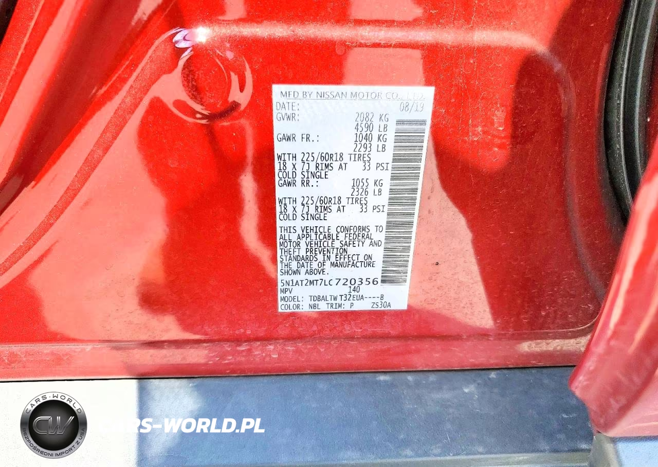 2020 Nissan Rogue Sv VIN:5N1AT2MT7LC720356 - 14
