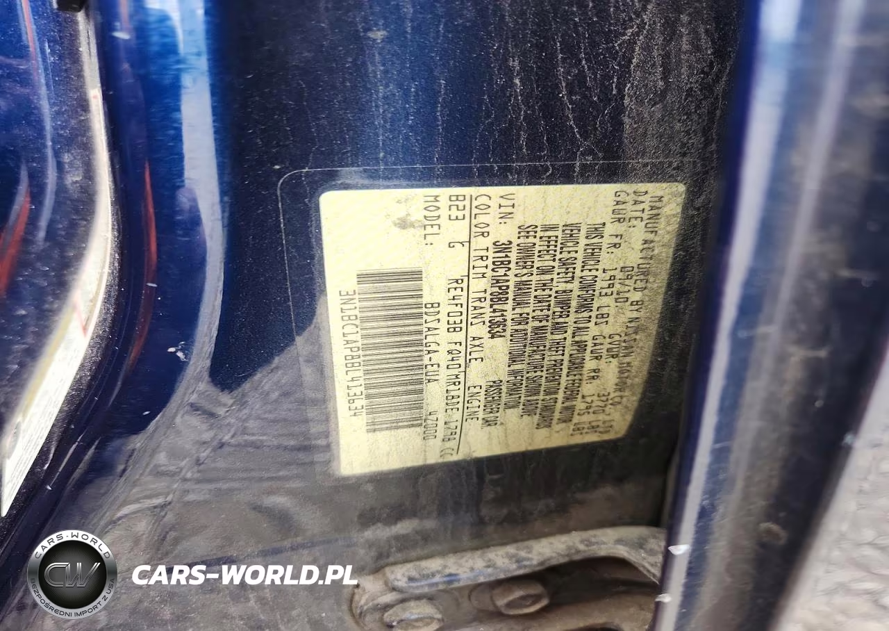 2011 Nissan Versa 1.8 S VIN:3N1BC1AP8BL413634 - 12