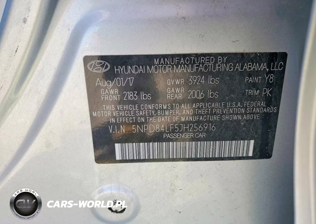 2018 Hyundai Elantra Sel VIN:5NPD84LF5JH256916 - 12