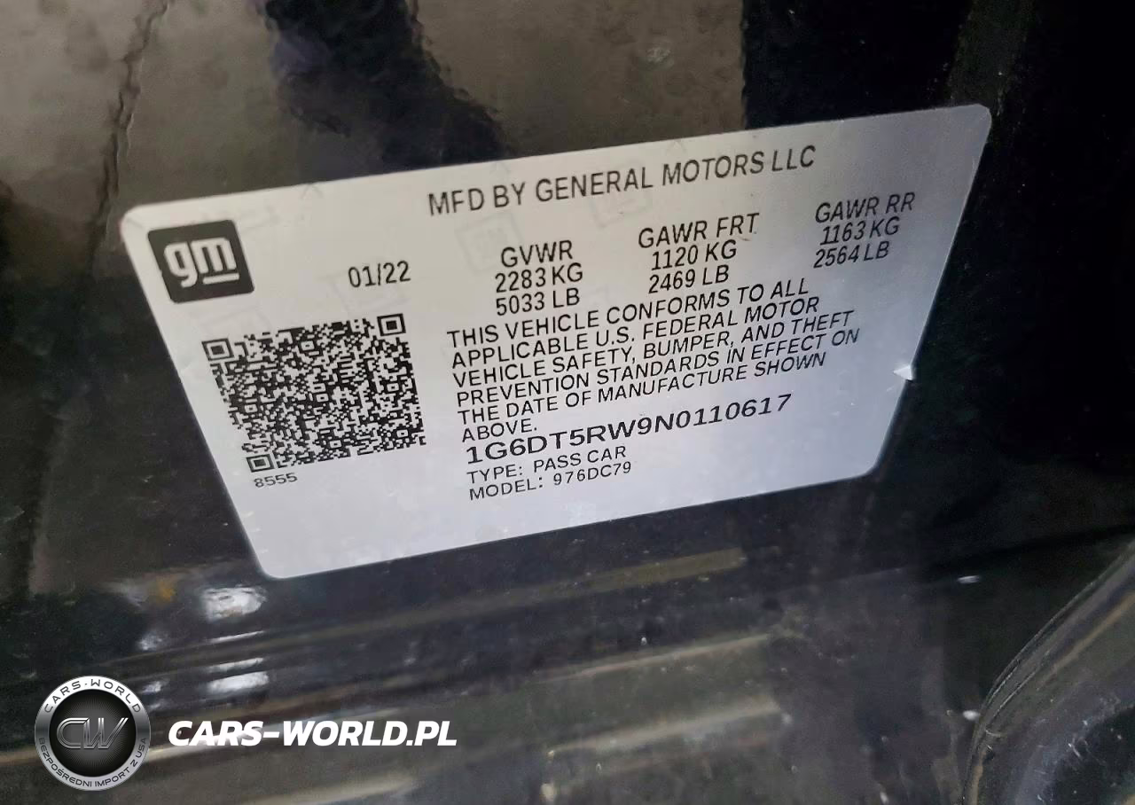 2022 Cadillac Ct5 Premium Luxury VIN:1G6DT5RW9N0110617 - 12