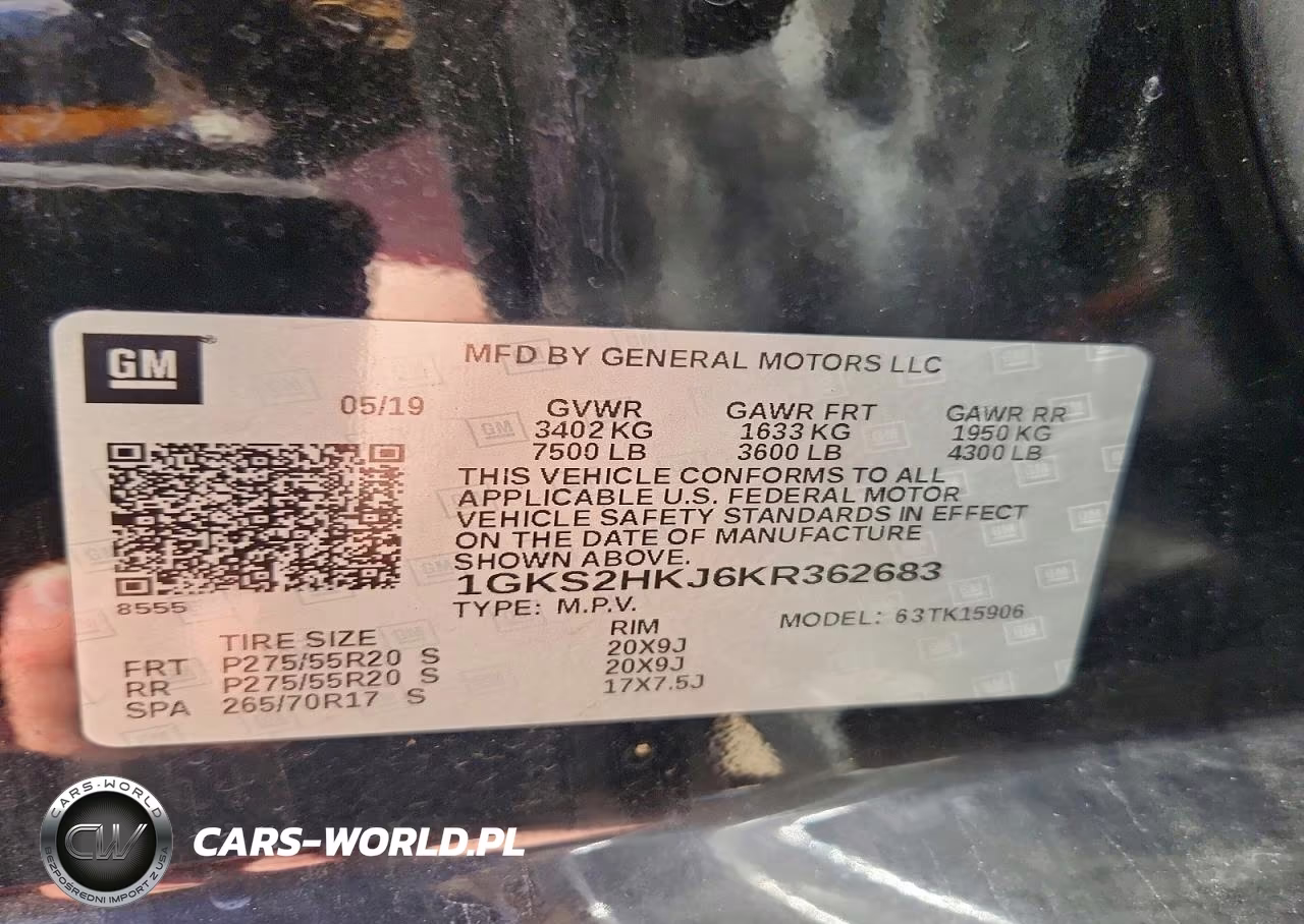 2019 GMC Yukon Xl Denali VIN:1GKS2HKJ6KR362683 - 13