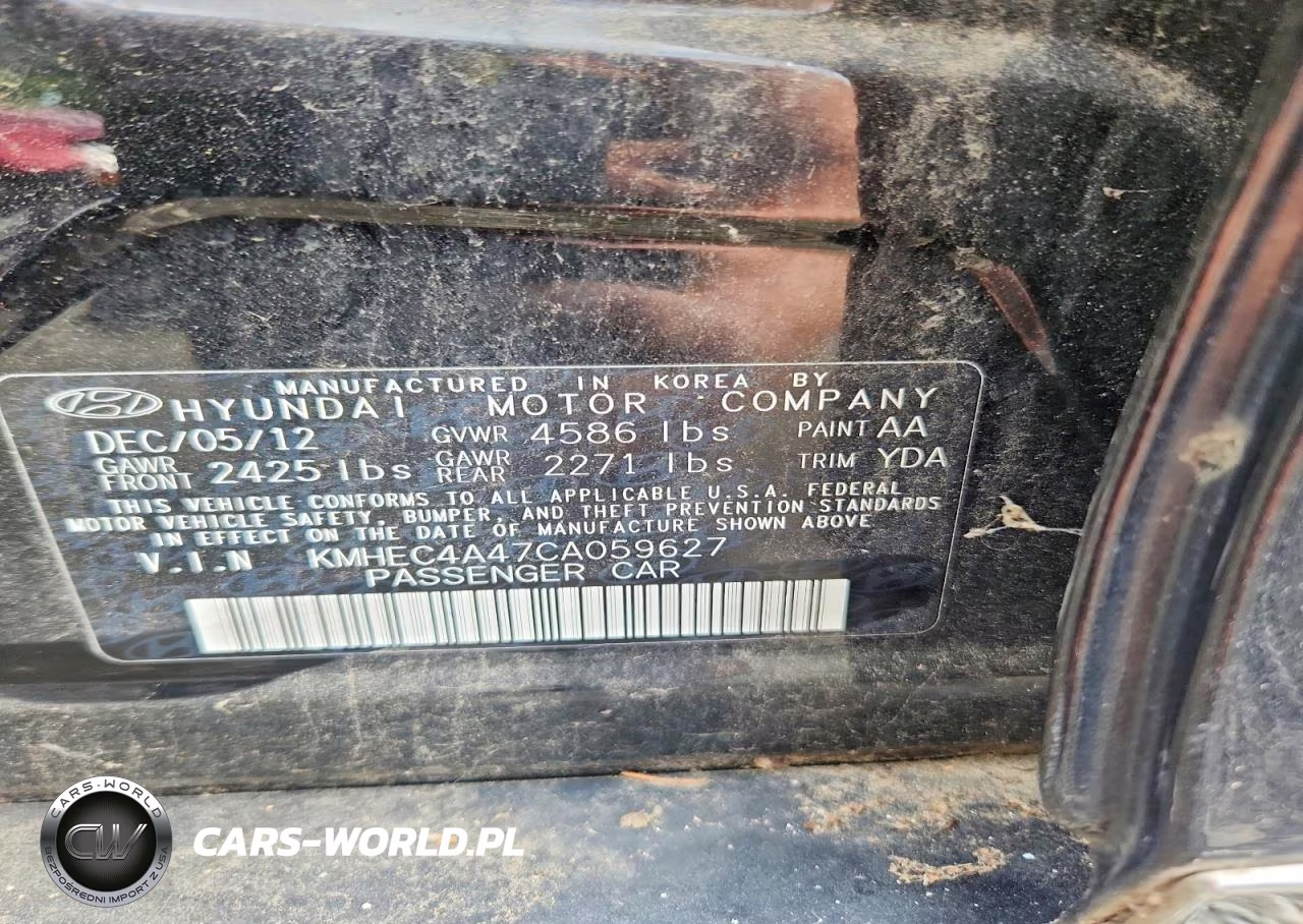 2012 Hyundai Sonata Hybrid VIN:KMHEC4A47CA059627 - 13
