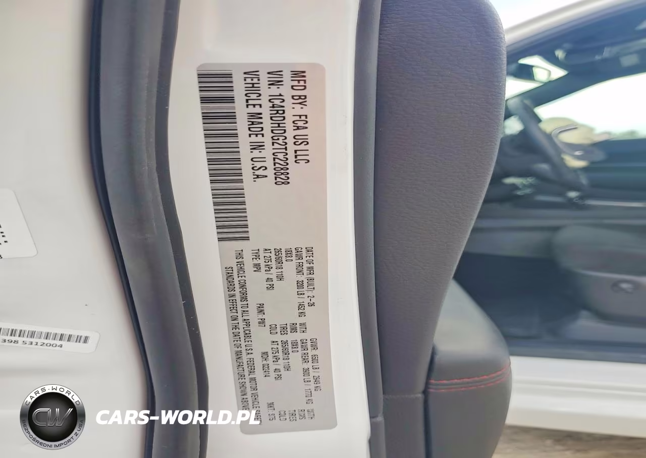 2026 Dodge Durango Gt VIN:1C4RDHDG2TC228828 - 13