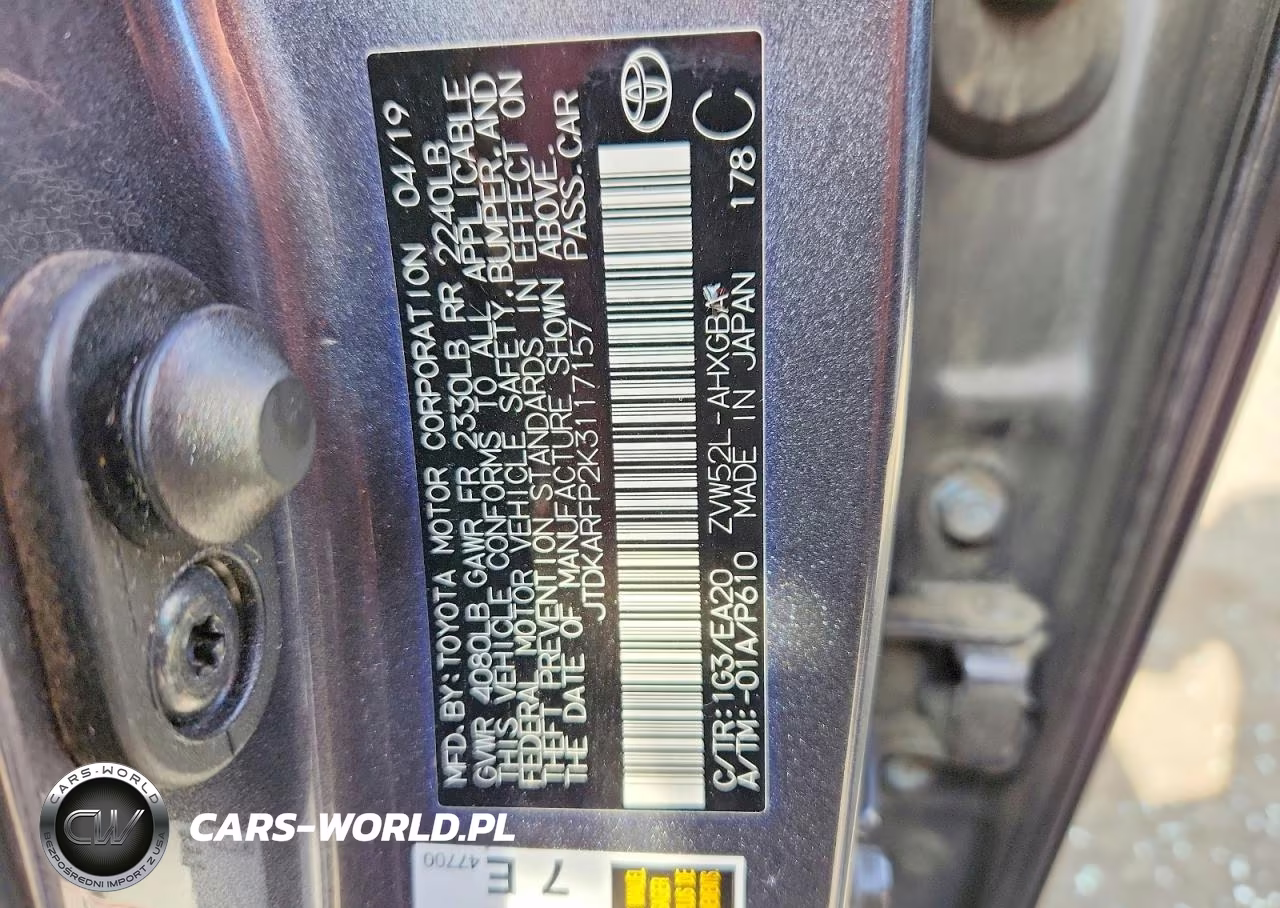 2019 Toyota Prius Prime Premium VIN:JTDKARFP2K3117157 - 12