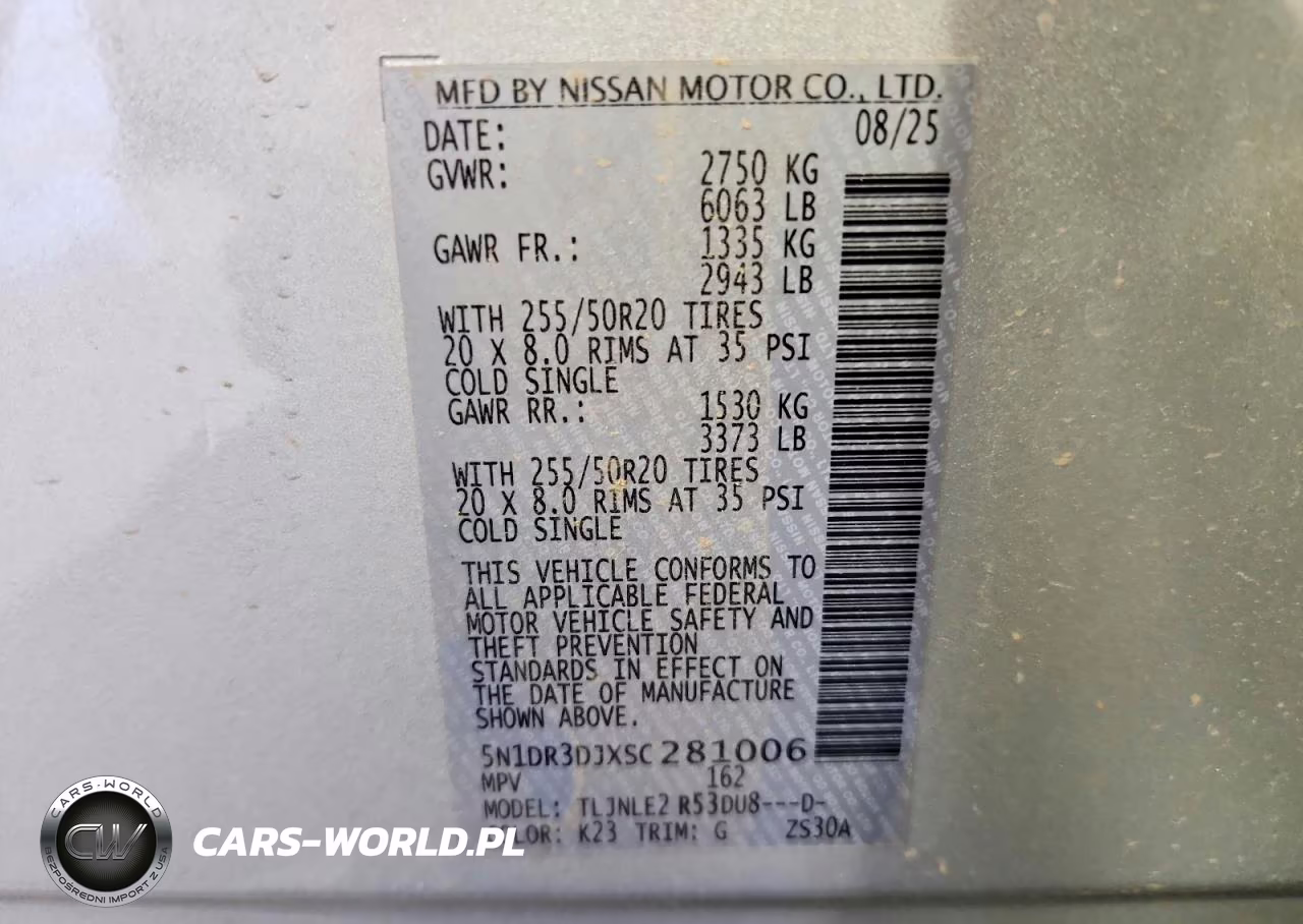 2025 Nissan Pathfinder Platinum VIN:5N1DR3DJXSC281006 - 14