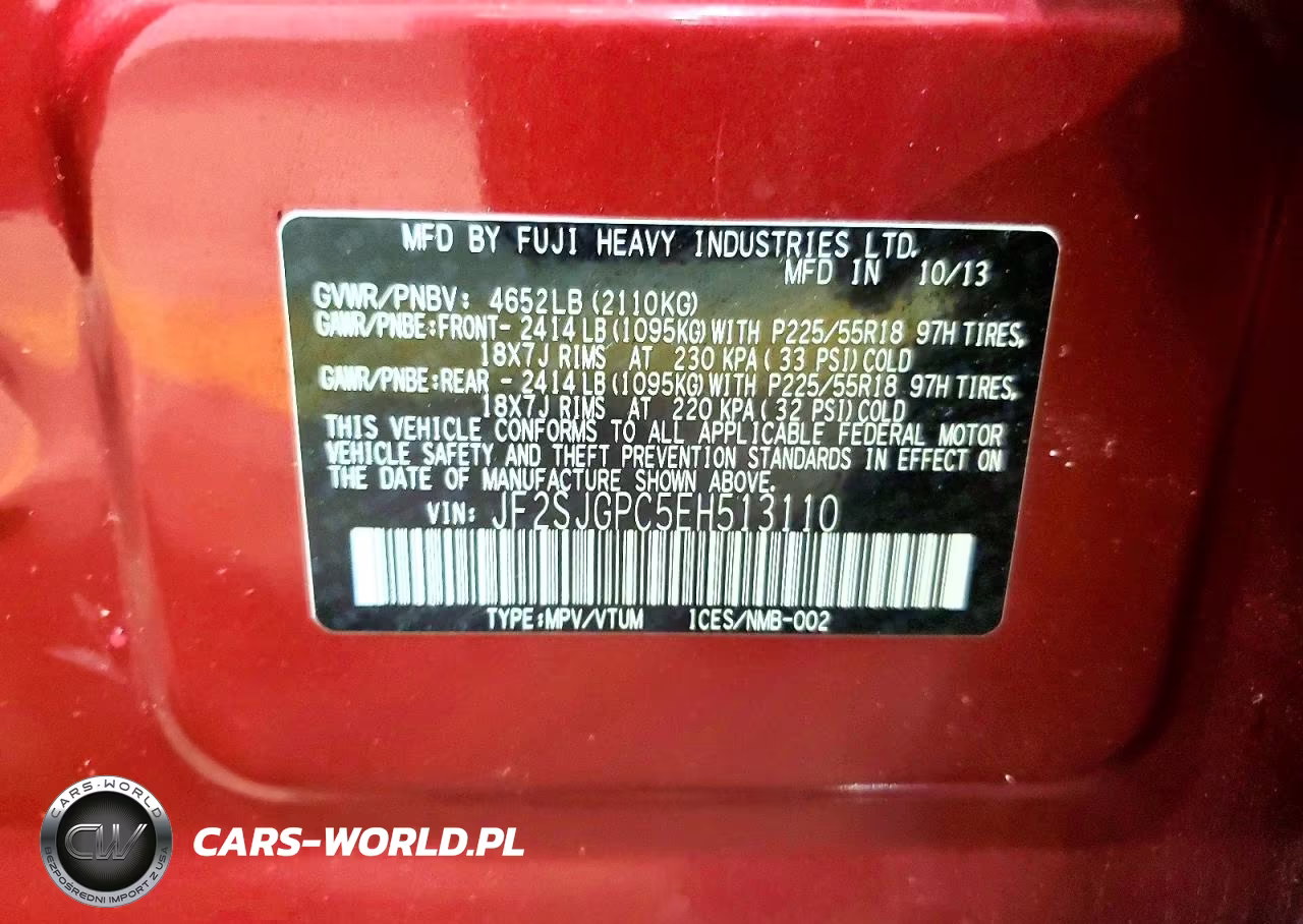 2014 Subaru Forester 2.0Xt Touring VIN:JF2SJGPC5EH513110 - 13