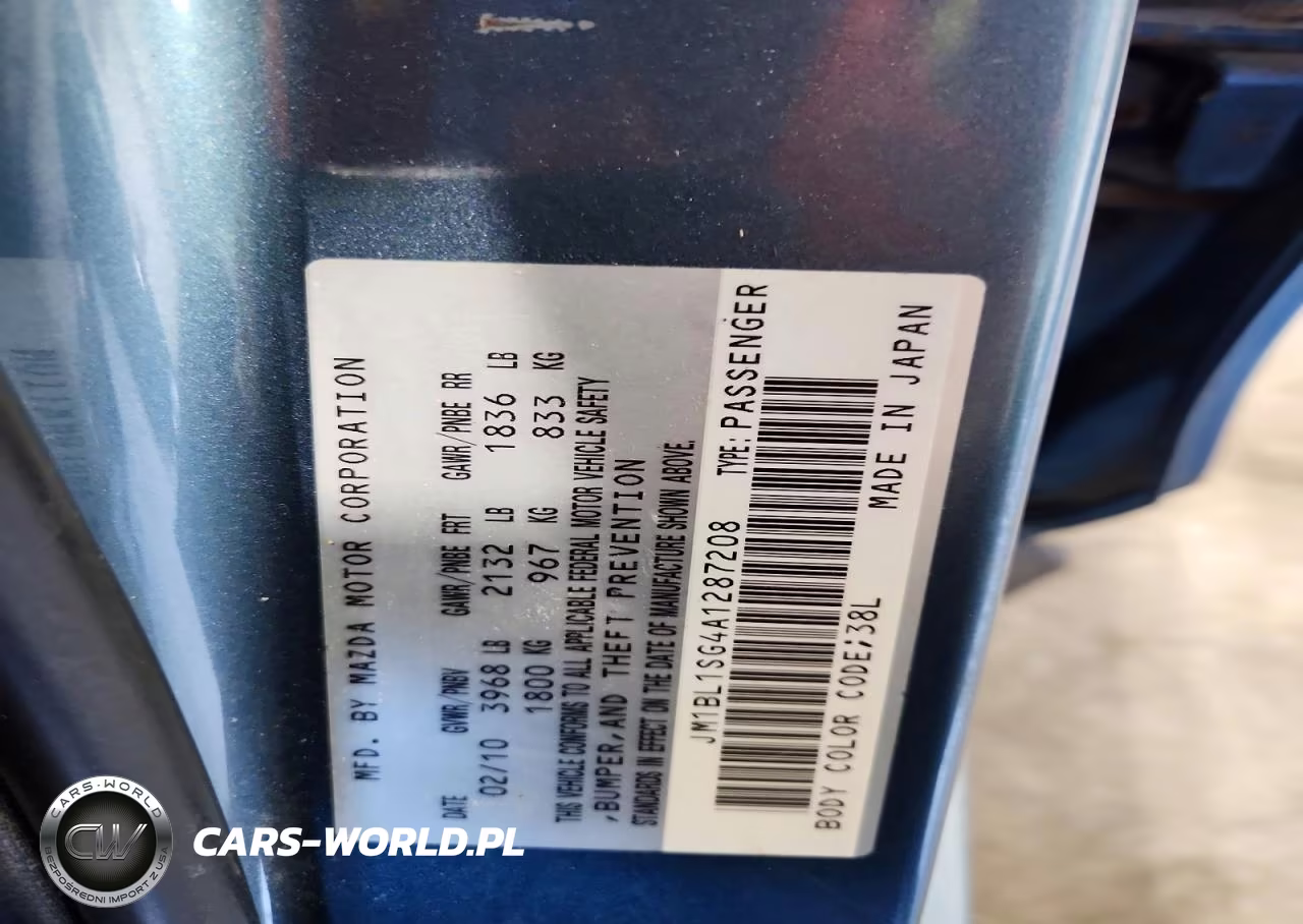 2010 Mazda 3 I VIN:JM1BL1SG4A1287208 - 13