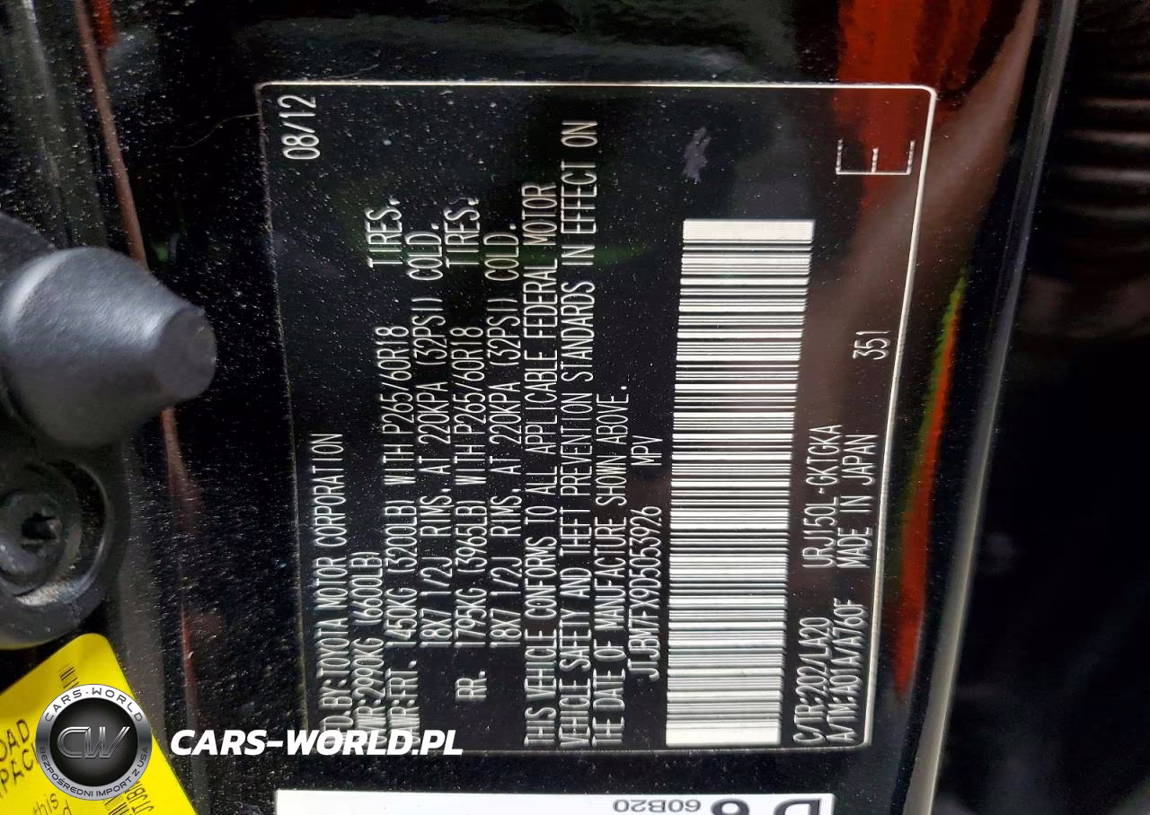 2013 Lexus Gx 460 VIN:JTJBM7FX9D5053926 - 13