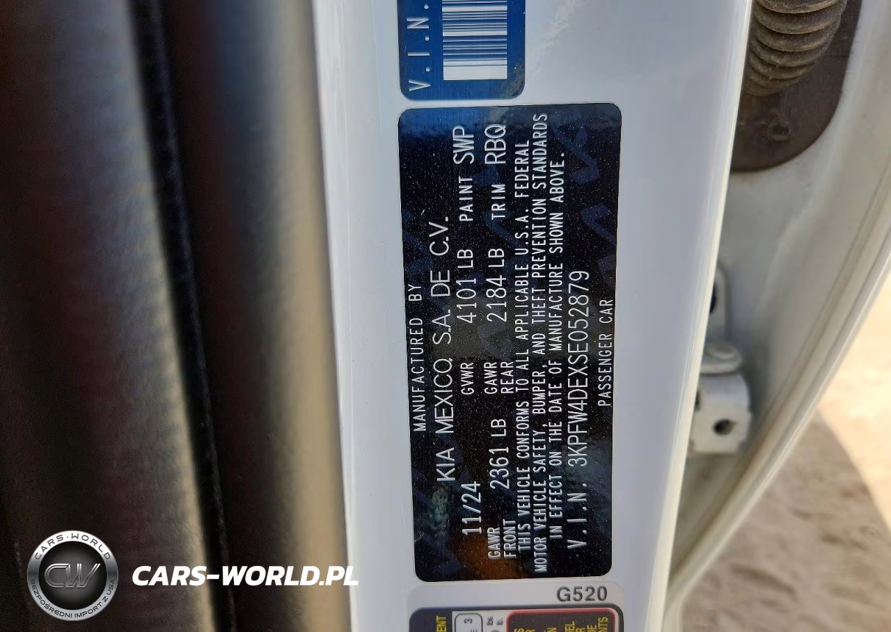 2025 Kia K4 Gt Line VIN:3KPFW4DEXSE052879 - 12