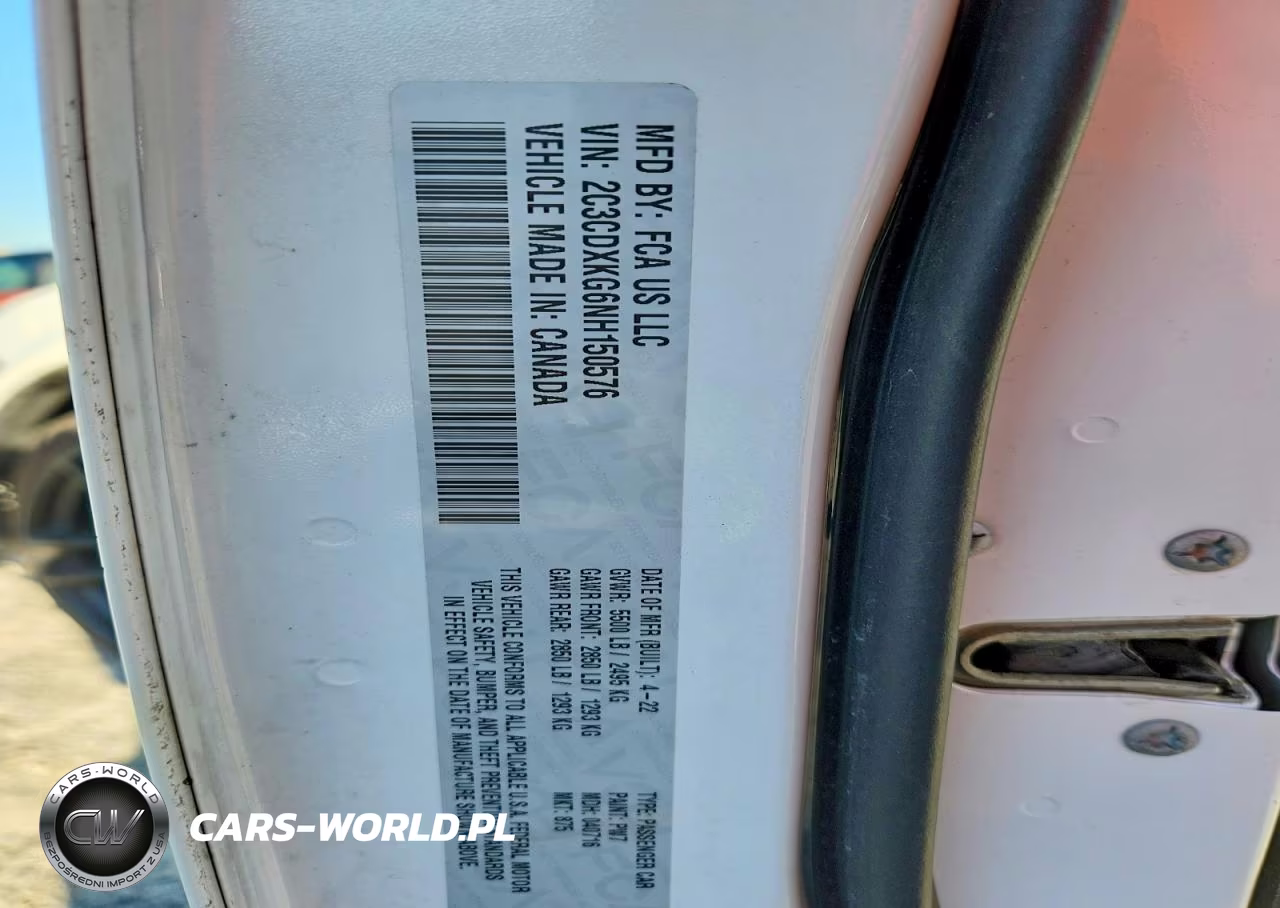 2022 Dodge Charger Police VIN:2C3CDXKG6NH150576 - 12