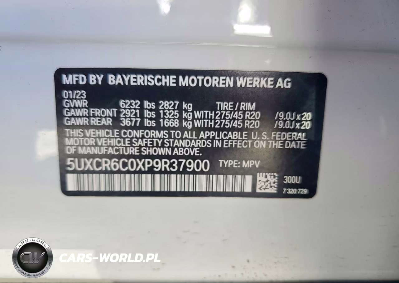 2023 BMW X5 xDrive40I VIN:5UXCR6C0XP9R37900 - 14