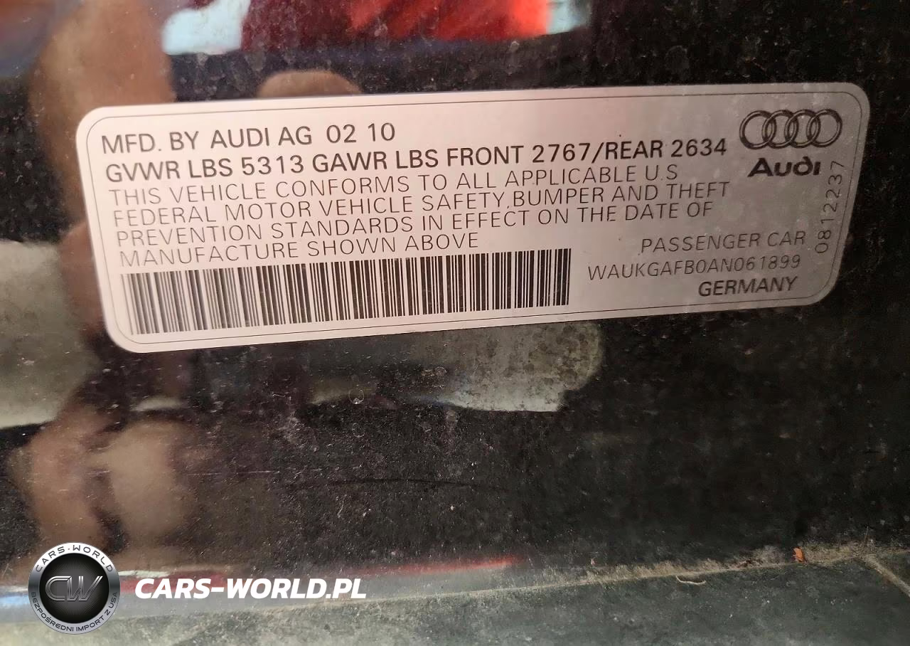 2010 Audi A6 Prestige VIN:WAUKGAFB0AN061899 - 12