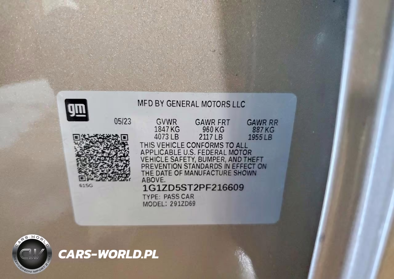 2023 Chevrolet Malibu Lt VIN:1G1ZD5ST2PF216609 - 13