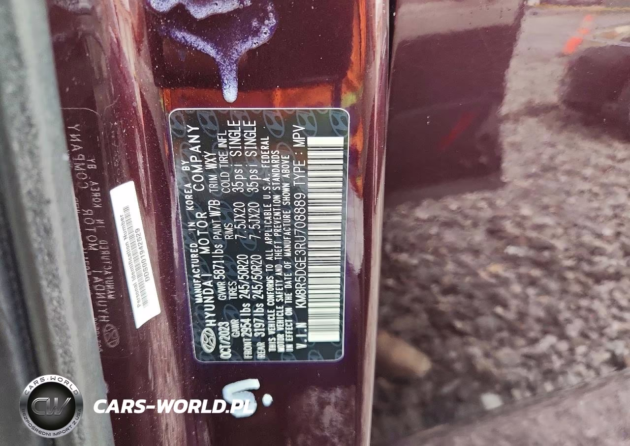 2024 Hyundai Palisade Limited VIN:KM8R5DGE3RU708889 - 12