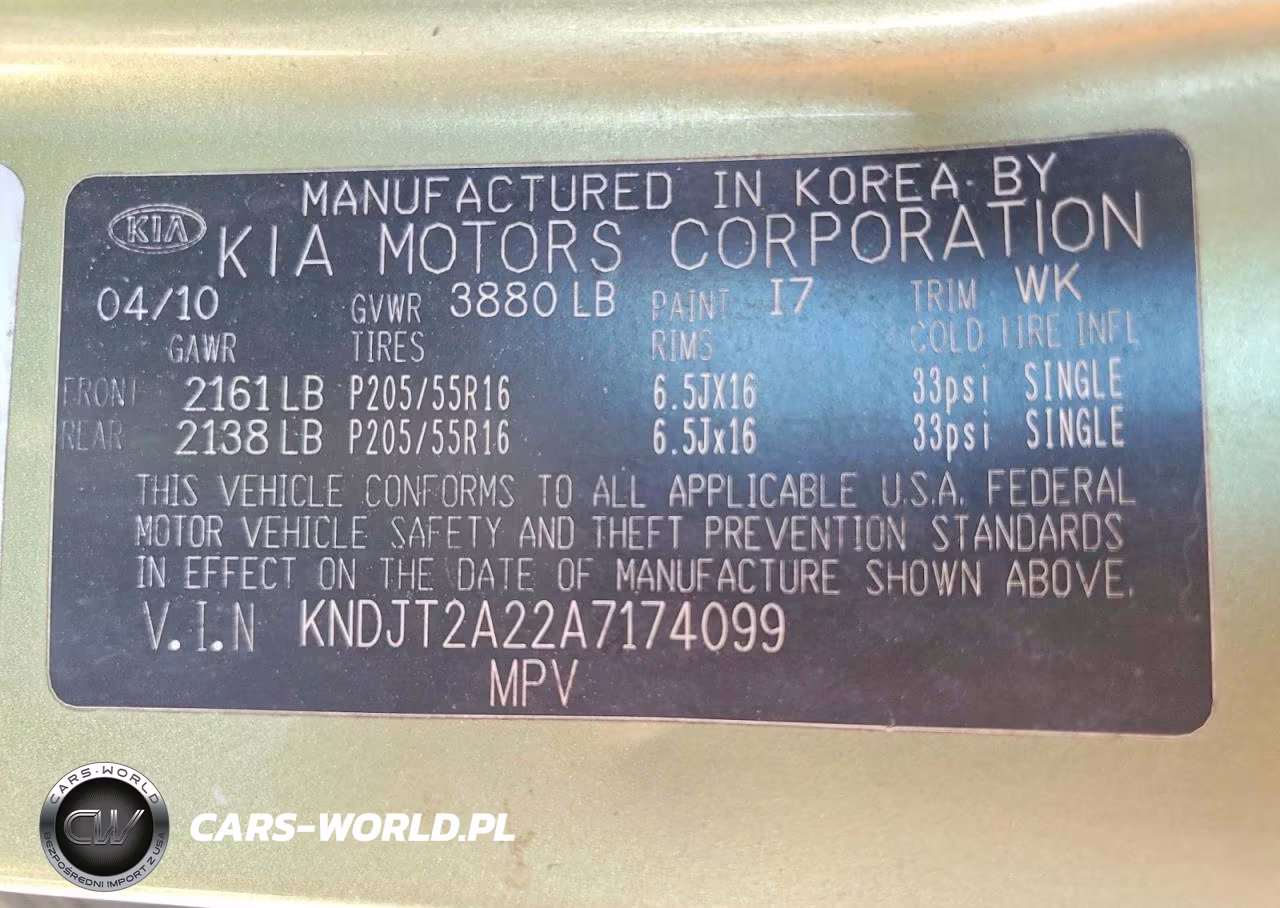 2010 Kia Soul + VIN:KNDJT2A22A7174099 - 13