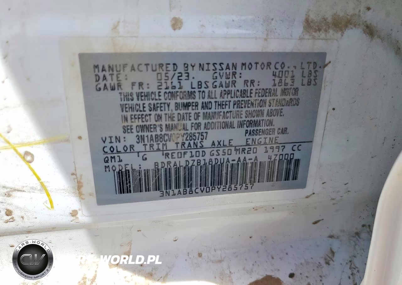 2023 Nissan Sentra Sv VIN:3N1AB8CV0PY285757 - 12