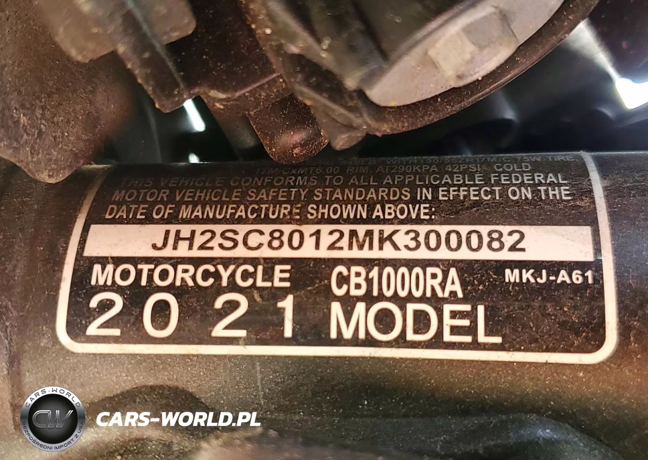 2021 Honda Cb1000 Ra VIN:JH2SC8012MK300082 - 9