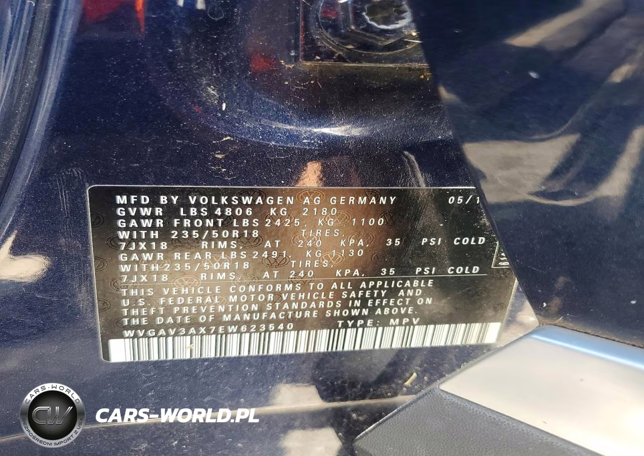 2014 Volkswagen Tiguan S VIN:WVGAV3AX7EW623540 - 13