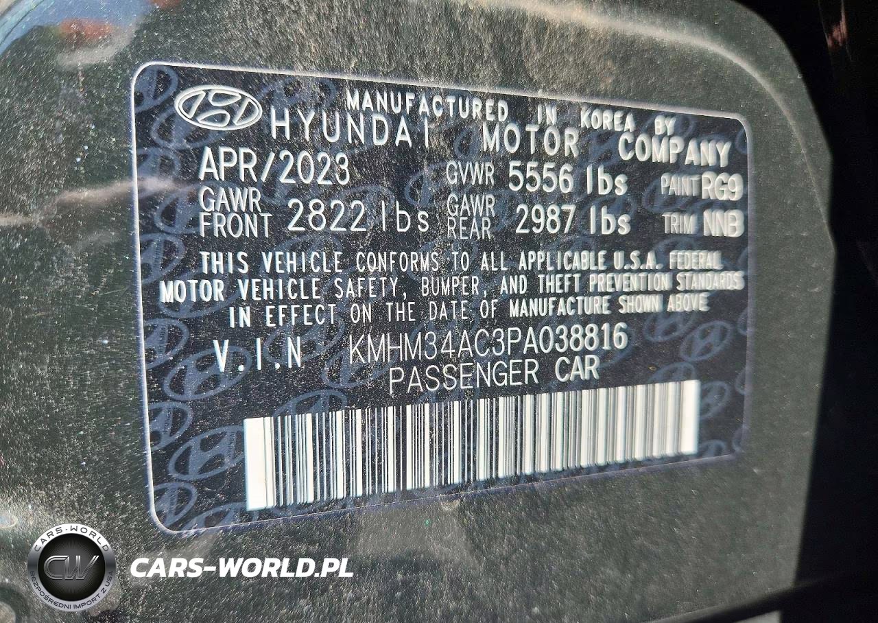 2023 Hyundai Ioniq 6 Sel VIN:KMHM34AC3PA038816 - 12