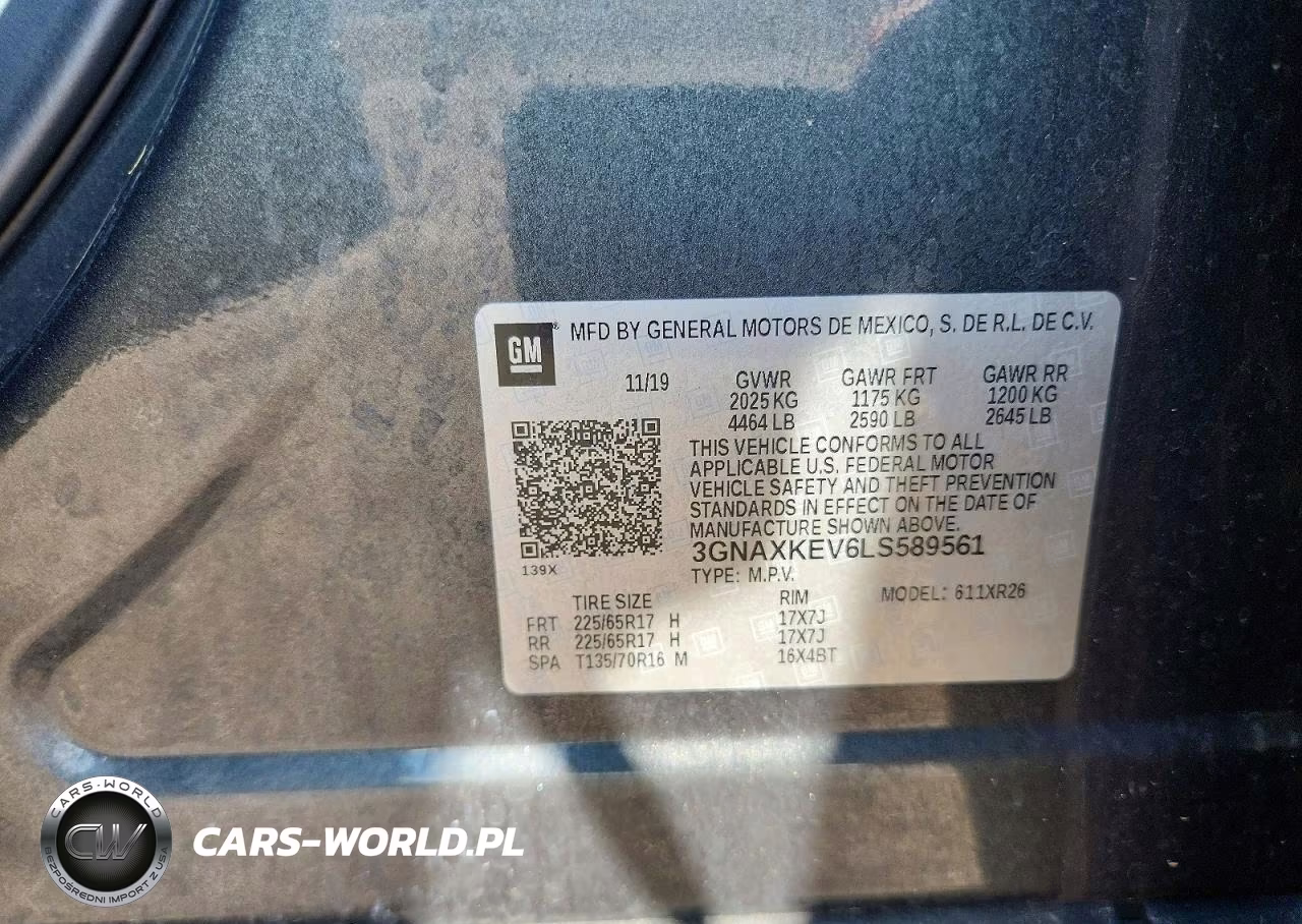 2020 Chevrolet Equinox Lt VIN:3GNAXKEV6LS589561 - 13