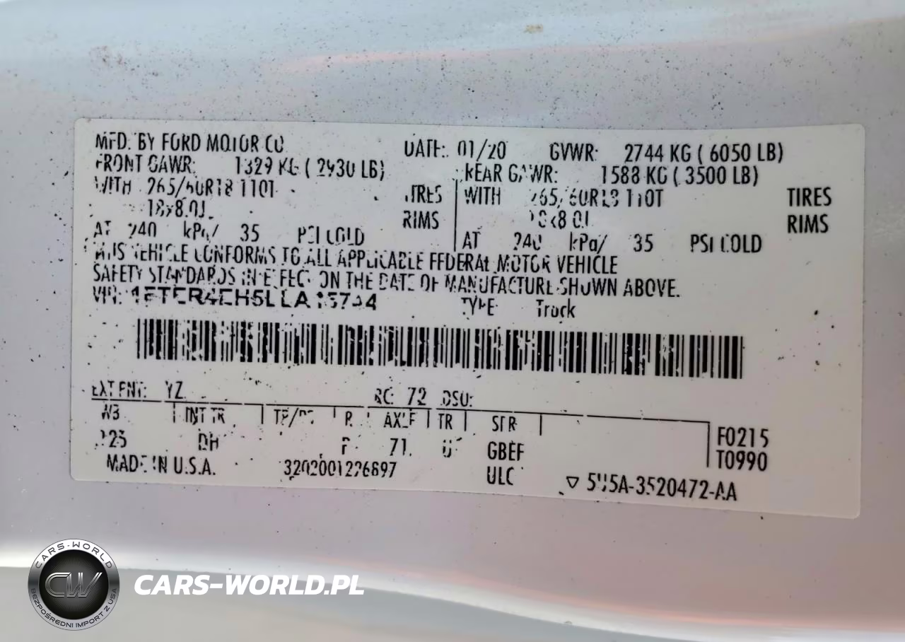 2020 Ford Ranger Xl VIN:1FTER4EH5LLA15744 - 12