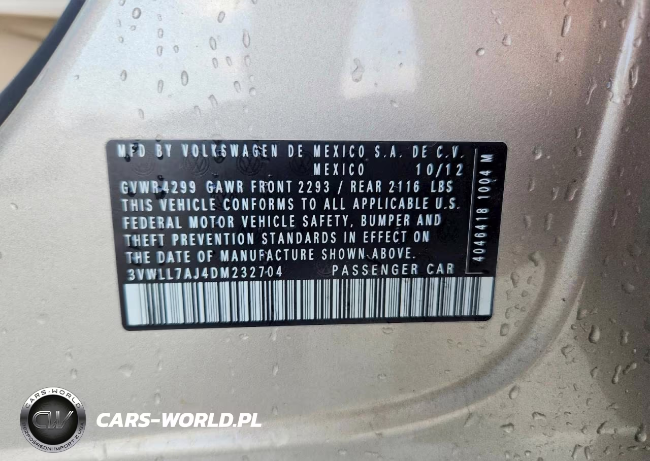 2013 Volkswagen Jetta Tdi VIN:3VWLL7AJ4DM232704 - 12