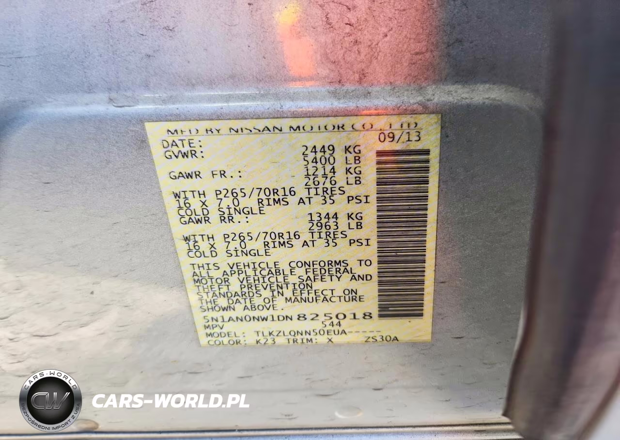 2013 Nissan Xterra X VIN:5N1AN0NW1DN825018 - 12