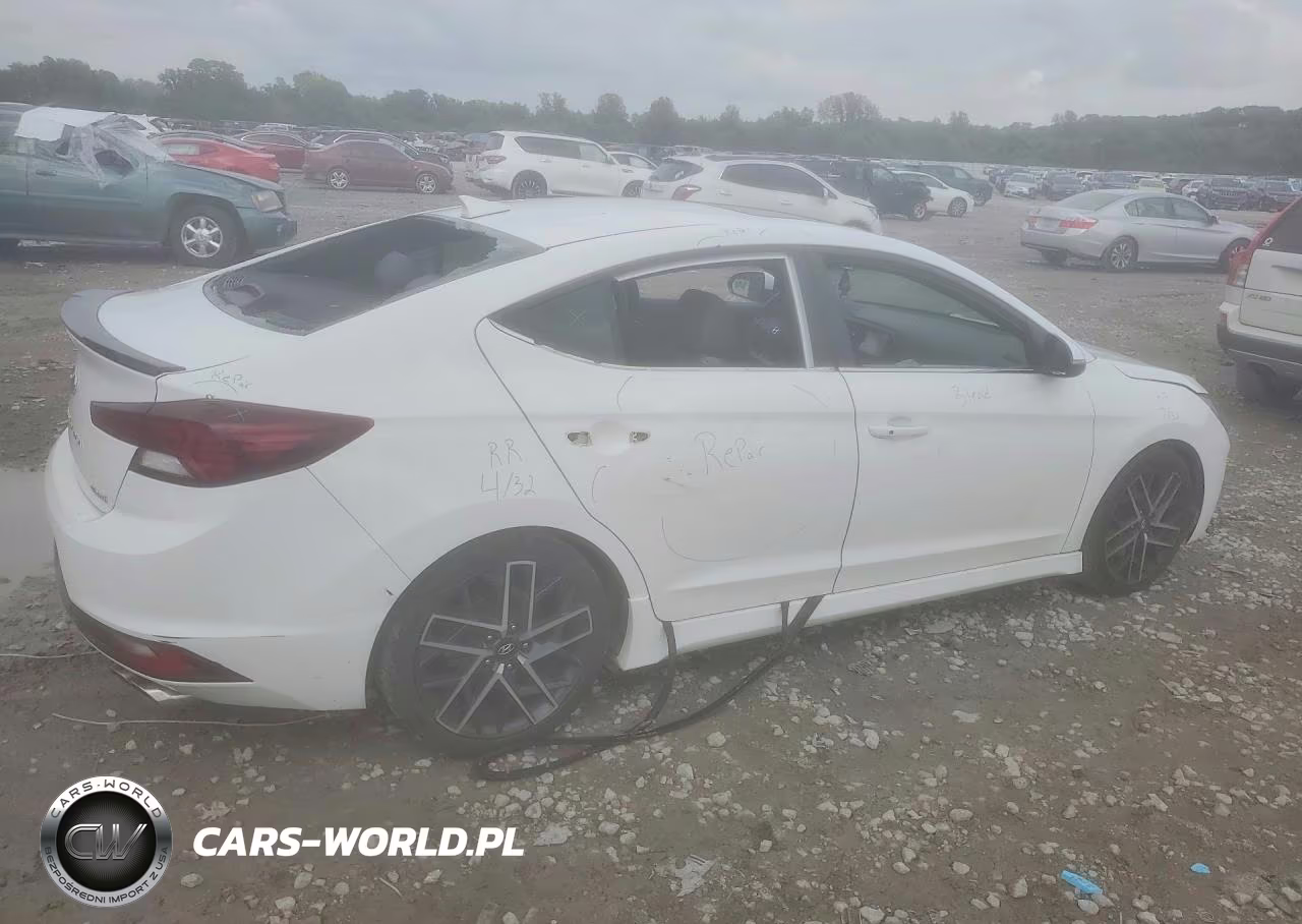 2020 Hyundai Elantra Sport VIN:KMHD04LB6LU979943 - 3
