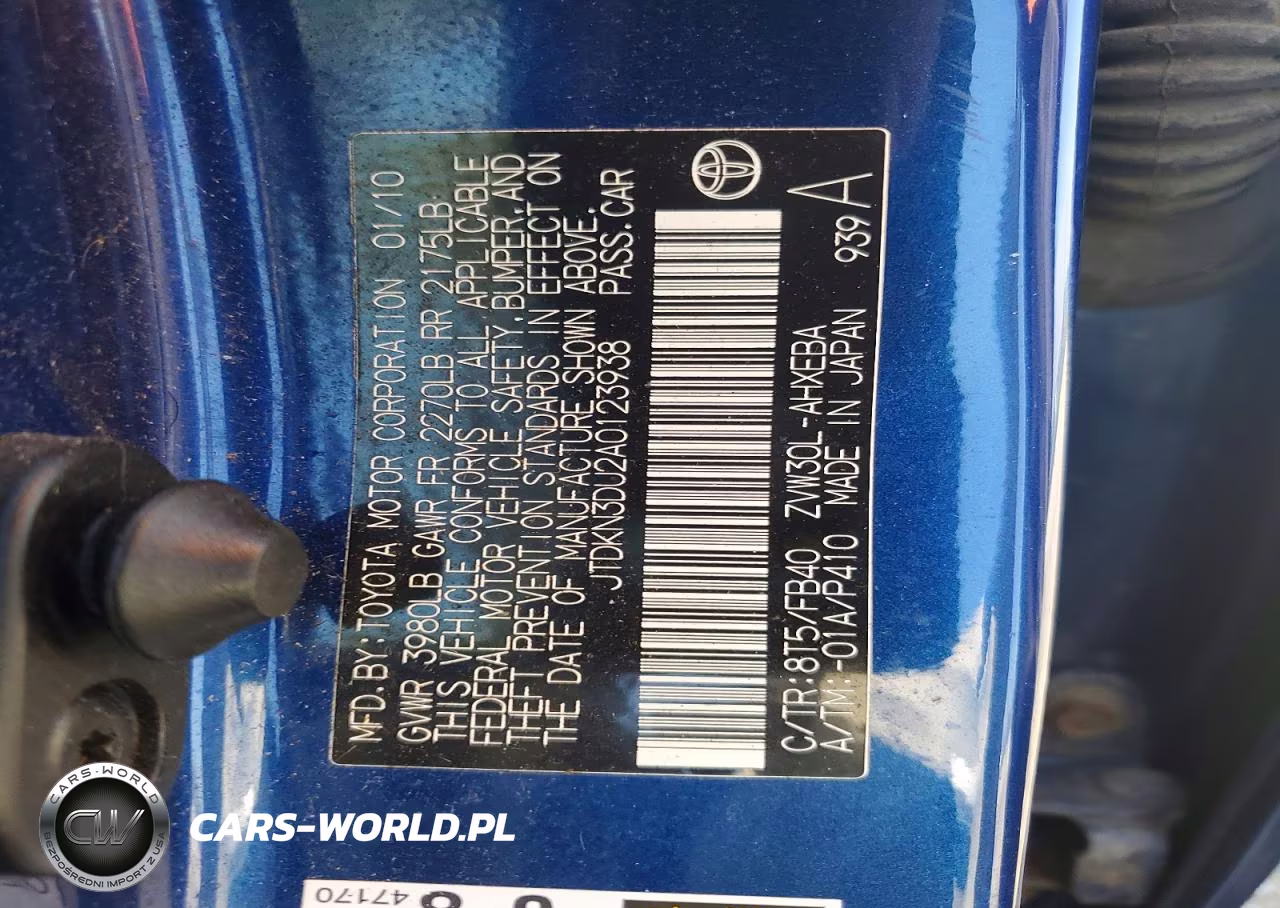 2010 Toyota Prius Iii VIN:JTDKN3DU2A0123938 - 12