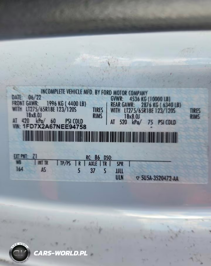 2022 Ford F250 Super Duty VIN:1FD7X2A67NEE94758 - 12
