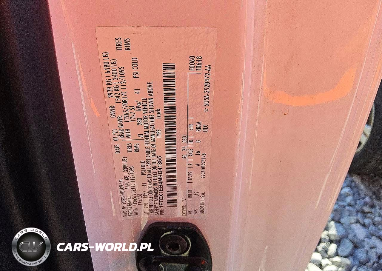 2021 Ford F150 Super Cab VIN:1FTEX1EB4MKD41865 - 12