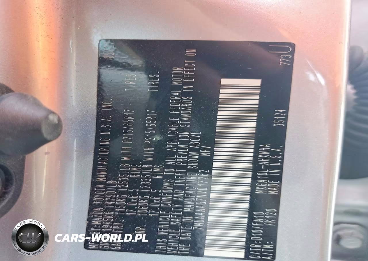 2022 Toyota Corolla Cross L VIN:7MUAAAAG7NV017262 - 13