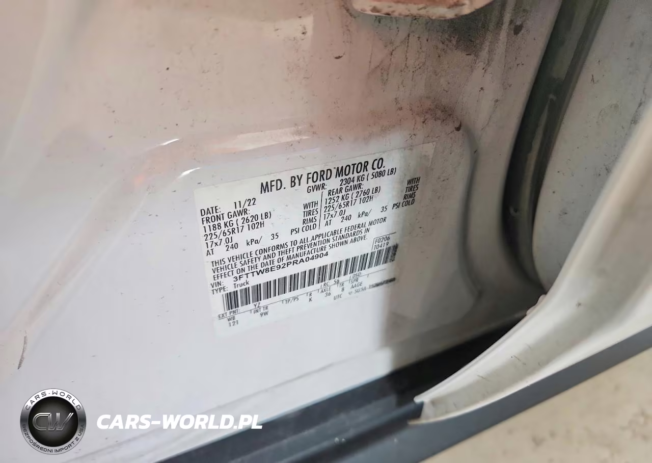 2023 FORD MAVERICK XL VIN:3FTTW8E92PRA04904 - 12