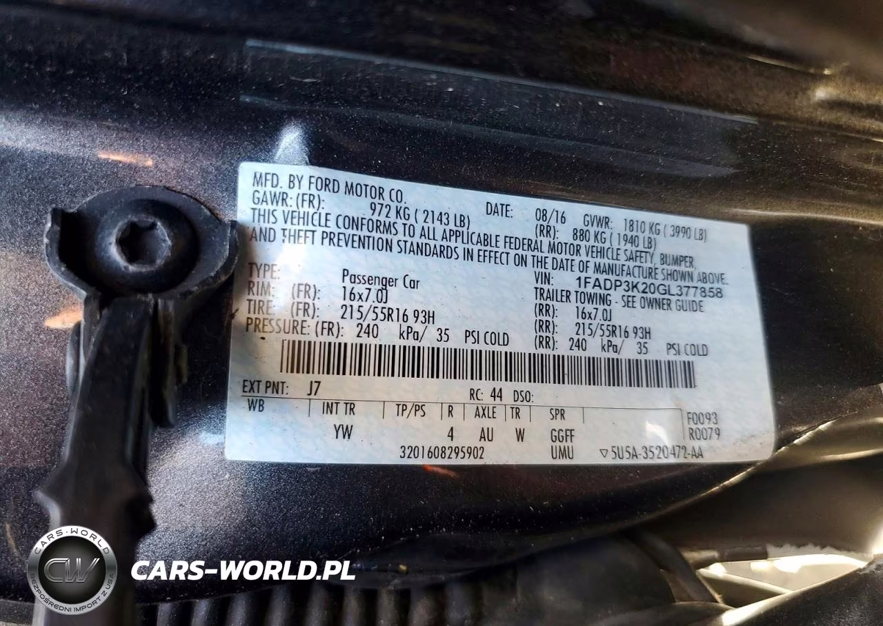 2016 Ford Focus Se VIN:1FADP3K20GL377858 - 13