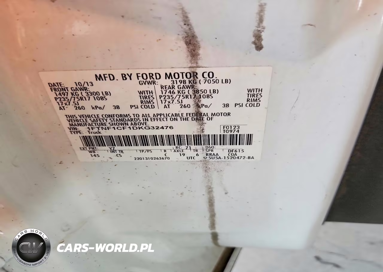 2013 Ford F150 VIN:1FTNF1CF1DKG32476 - 12